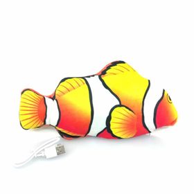 Eastland Şarjlı Hareket Eden Peluş 30 cm Palyaço Balığı Kedi Oyuncağı