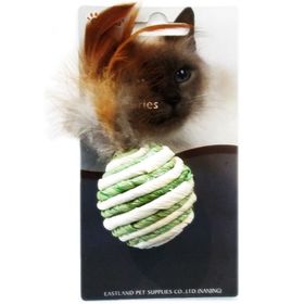 Eastland Tüylü Doğal 4.5 cm Top Kedi Oyuncağı