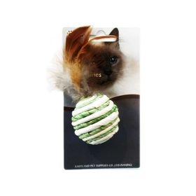 Eastland Tüylü Doğal 4.5 cm Top Kedi Oyuncağı
