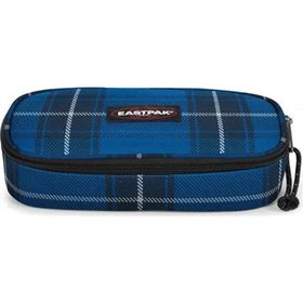 EastPak EK717K401 Oval Single Checked Blue Kalemlik