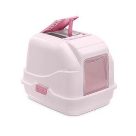 Easy Cat Pembe Kilitli Kapalı Kedi Tuvaleti