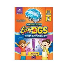 Easy DGS Dikkati Güçlendirme Seti 1. Kademe B Kitapçığı 3 - 6 Yaş - Adeda Yayınları