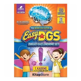 Easy DGS Dikkati Güçlendirme Seti 1. Kademe B Kitapçığı 3 - 6 Yaş - Adeda Yayınları