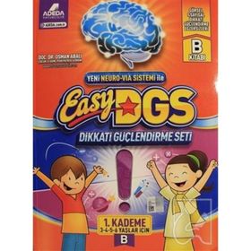 Easy DGS Dikkati Güçlendirme Seti 1. Kademe B Kitapçığı 3 - 6 Yaş - Adeda Yayınları