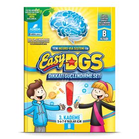 Easy DGS Dikkati Güçlendirme Seti 3. Kademe B Kitapçığı 5 - 8 Yaş - Adeda Yayınları