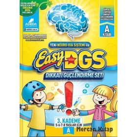 Easy DGS Dikkati Güçlendirme Seti 3. Kademe B Kitapçığı 5 - 8 Yaş - Adeda Yayınları