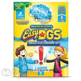Easy DGS Dikkati Güçlendirme Seti 3. Kademe B Kitapçığı 5 - 8 Yaş - Adeda Yayınları