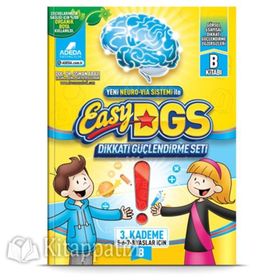 Easy DGS Dikkati Güçlendirme Seti 3. Kademe B Kitapçığı 5 - 8 Yaş - Adeda Yayınları