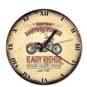 Easy Rider Motorcycles Tasarım Duvar Saati