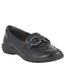 Easy Spirit Avienta Siyah Patent 006 Kadın Loafer Ayakkabı