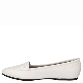 Easy Street Heyecan Perf Beyaz Düz Kadın Loafer Ayakkabı
