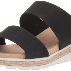 Easy Street Maryann Kama Siyah Croco Kadın Sandalet