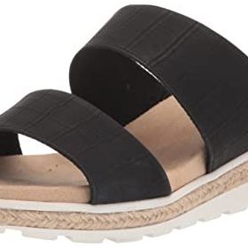 Easy Street Maryann Kama Siyah Croco Kadın Sandalet