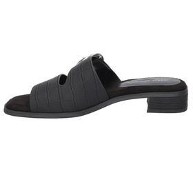 Easy Street Viviana Siyah Croco Topuklu Kadın Sandalet