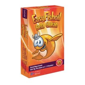 EasyFishoil Beta Glukan Çiğnenebilir 30 Jel Form Balık Yağı