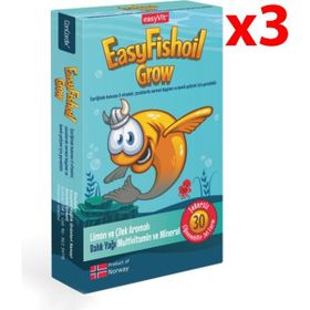 EasyFishoil Grow 30 Çiğnenebilir Tablet