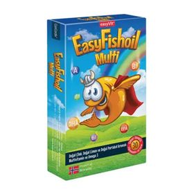 EasyFishOil Multi Çiğnenebilir 30 Jel Form Balık Yağı