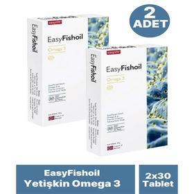 EasyFishoil Omega-3 Yetişkin Çiğnenebilir 2x30 Jel Form Balık Yağı