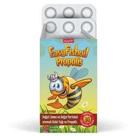 EasyFishoil Propolis Çiğnenebilir 30 Jel Form Balık Yağı