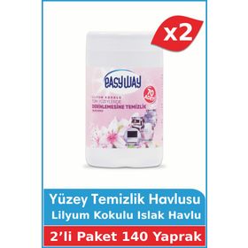 Easyway 70'li Lilyum Kokulu Yüzey Temizlik Mendili (2 adet)