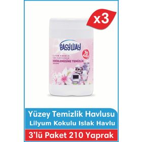 Easyway 70'li Lilyum Kokulu Yüzey Temizlik Mendili (2 adet)