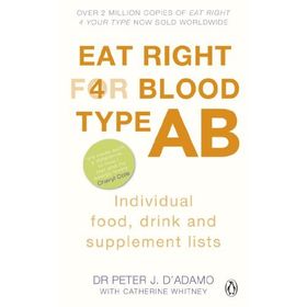 Eat Right for Blood Type A : Maximise Your Health with Individual Food Drink and Supplement Lists for Your Blood Type