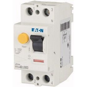 Eaton 286496 AC Tipi 2x40 A 6 Ka 30 Ma Artık Akım Devre Kesici