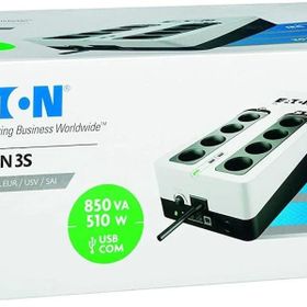 Eaton 3S 850 DIN UPS 850 VA+ Dahili Akım Korumalı 8'li Schuko Priz