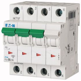 Eaton PL6-C63/3N 6KA-C Eğrisi 3X63A+N Otomatik Sigorta