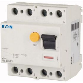Eaton Y7-286510 (AC Tipi) 4x40 A 6 Ka 300 Ma Artık Akım Devre Kesiciler