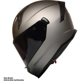 Ebakbak Ece 22.R06 Sertifikalı Güneş Vizörlü Fiber Full Face Yeni Sezon Bones Motorsiklet Kaskı