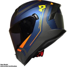 Ebakbak Ece 22.R06 Sertifikalı Güneş Vizörlü Fiber Full Face Yeni Sezon Bones Motorsiklet Kaskı
