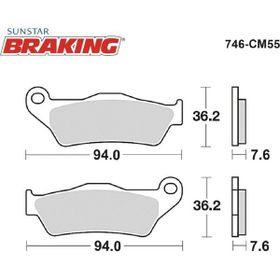 EBC FA432 Yamaha YZF R125 2014-2016 Standart Tek Renk Ön Fren Balatası