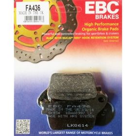 EBC FA436 2017-2018 Yamaha YZF R6 Standart Tek Renk Arka Fren Balatası