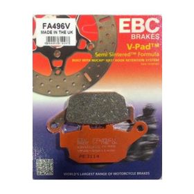 EBC FA496V Suzuki SV650A Yarı Sinterli Standart Tek Renk Arka Fren Balatası