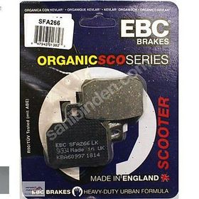 EBC SFA266 Piaggio X8 200 Standart Tek Renk Arka Fren Balatası