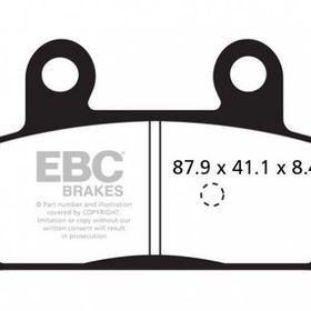 EBC SFA412 2007-16 Suzuki Burgman AN 400 Arka Fren Balatası