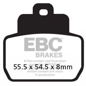 EBC SFA425 Organik Piaggio X9 250 Arka Fren Balatası