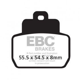 EBC SFA425 Organik Piaggio X9 250 Arka Fren Balatası