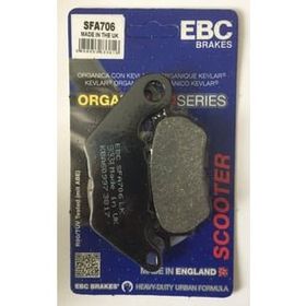 EBC SFA706 2018-2020 X-Max 250 Organik Standart Tek Renk Arka Fren Balatası