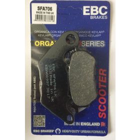 EBC SFA706 2018-2020 X-Max 250 Organik Standart Tek Renk Arka Fren Balatası
