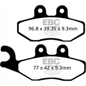 EBC SFAC353 Karbon 2006-2008 Piaggio X8 400 IE Arka Fren Balatası