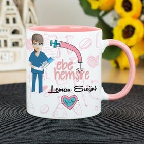 Ebe Hemşire-Pembe Kupa Bardak