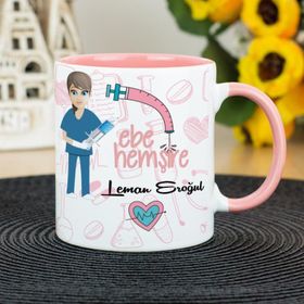 Ebe Hemşire-Pembe Kupa Bardak