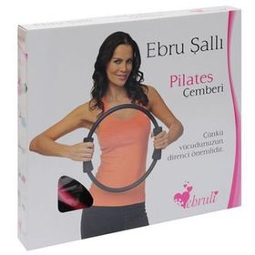 Ebruli 35 Cm Fuşya-Siyah Pilates Çemberi
