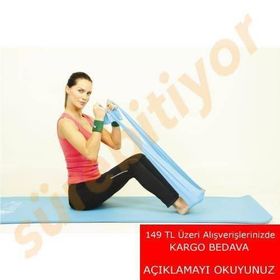Ebruli Latex 3'lü Pilates Bandı