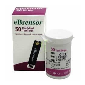 Ebsensor 50'lik Şeker Ölçüm Strip