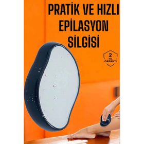 EC Shop Bappir Crystal Eraser Epilasyon Aleti Tüy Silgisi Tüy Alıcı Gümüş Krom Fiziksel Kristal Epilatör