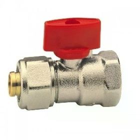 Eca 102122031 1/2 Pex Kırmızı Volanlı Rakorlu Mini Küresel Valf