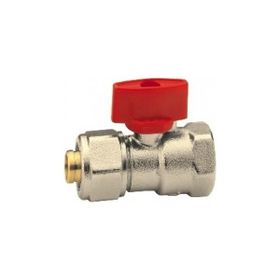 Eca 102122031 1/2 Pex Kırmızı Volanlı Rakorlu Mini Küresel Valf
